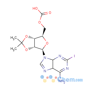 CAS No:141018-26-0 b-D-Ribofuranuronic acid,1-(6-amino-2-iodo-9H-purin-9-yl)-1-deoxy-2,3-O-(1-methylethylidene)-