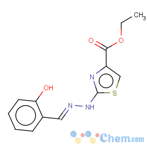 CAS No:141023-60-1 2-[N'-(2-Hydroxy-benzylidene)-hydrazino]-thiazole-4-carboxylic acid ethyl ester