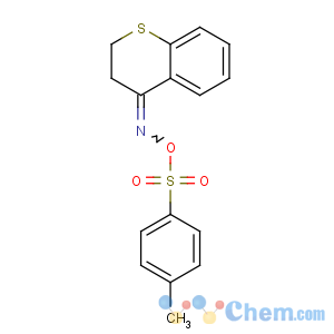 CAS No:14106-16-2 4H-1-Benzothiopyran-4-one,2,3-dihydro-, O-[(4-methylphenyl)sulfonyl]oxime