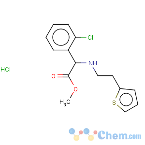 CAS No:141109-18-4 (+)methyl alpha-(2-thienylethylamino)(2-chlorophenyl)acetate hcl