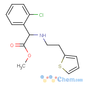 CAS No:141109-20-8 methyl (2S)-2-(2-chlorophenyl)-2-(2-thiophen-2-ylethylamino)acetate