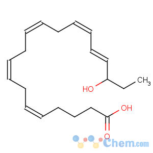 CAS No:141110-17-0 5,8,11,14,16-Eicosapentaenoicacid, 18-hydroxy-, (5Z,8Z,11Z,14Z,16E)-