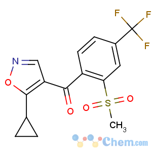 CAS No:141112-29-0 (5-cyclopropyl-1,<br />2-oxazol-4-yl)-[2-methylsulfonyl-4-(trifluoromethyl)phenyl]methanone