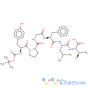 CAS No:141261-96-3 L-Threonine,N-[N-[N-[N-[1-[N-[(1,1-dimethylethoxy)carbonyl]-L-tyrosyl]-L-prolyl]glycyl]-L-phenylalanyl]-L-leucyl]-(9CI)