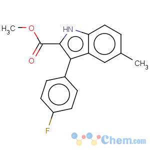 CAS No:141327-54-0 1H-Indole-2-carboxylicacid, 3-(4-fluorophenyl)-5-methyl-, methyl ester