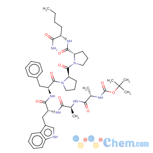 CAS No:141663-86-7 L-Norleucinamide,N-[(1,1-dimethylethoxy)carbonyl]-L-alanyl-L-alanyl-D-tryptophyl-L-phenylalanyl-D-prolyl-L-prolyl-(9CI)