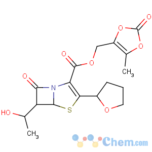 CAS No:141702-36-5 (5-methyl-2-oxo-1,3-dioxol-4-yl)methyl<br />(5R,<br />6S)-6-[(1R)-1-hydroxyethyl]-7-oxo-3-[(2R)-oxolan-2-yl]-4-thia-1-<br />azabicyclo[3.2.0]hept-2-ene-2-carboxylate