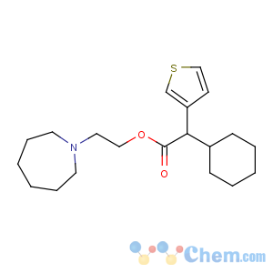 CAS No:14176-10-4 2-(azepan-1-yl)ethyl 2-cyclohexyl-2-thiophen-3-ylacetate