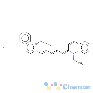 CAS No:14187-31-6 Quinolinium,1-ethyl-2-[5-(1-ethyl-2(1H)-quinolinylidene)-1,3-pentadien-1-yl]-, iodide (1:1)