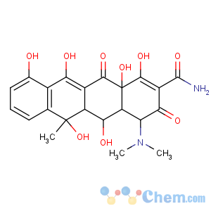 CAS No:14206-58-7 (4R,4aR,5S,5aR,6S,12aR)-4-(dimethylamino)-1,5,6,10,11,<br />12a-hexahydroxy-6-methyl-3,12-dioxo-4,4a,5,<br />5a-tetrahydrotetracene-2-carboxamide