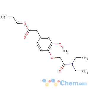 CAS No:1421-14-3 propyl 2-[4-[2-(diethylamino)-2-oxoethoxy]-3-methoxyphenyl]acetate