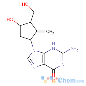CAS No:142217-69-4 2-amino-9-[(1S,3R,<br />4S)-4-hydroxy-3-(hydroxymethyl)-2-methylidenecyclopentyl]-3H-purin-6-one