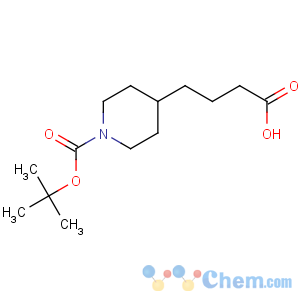 CAS No:142247-38-9 4-[1-[(2-methylpropan-2-yl)oxycarbonyl]piperidin-4-yl]butanoic acid