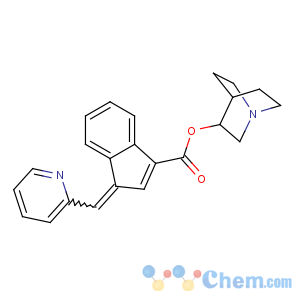 CAS No:142273-75-4 1-azabicyclo[2.2.2]octan-3-yl<br />(3E)-3-(pyridin-2-ylmethylidene)indene-1-carboxylate