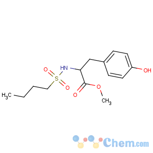 CAS No:142374-01-4 methyl (2S)-2-(butylsulfonylamino)-3-(4-hydroxyphenyl)propanoate