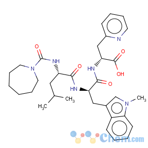 CAS No:142375-60-8 D-Alanine,N-[(hexahydro-1H-azepin-1-yl)carbonyl]-L-leucyl-1-methyl-D-tryptophyl-3-(2-pyridinyl)-