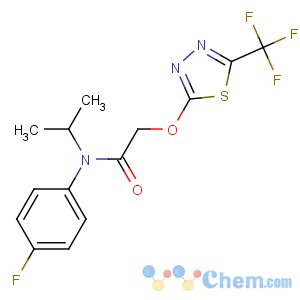 CAS No:142459-58-3 N-(4-fluorophenyl)-N-propan-2-yl-2-[[5-(trifluoromethyl)-1,3,<br />4-thiadiazol-2-yl]oxy]acetamide