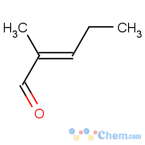 CAS No:14250-96-5 2-Pentenal, 2-methyl-,(2E)-