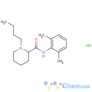 CAS No:14252-80-3 1-butyl-N-(2,6-dimethylphenyl)piperidine-2-carboxamide