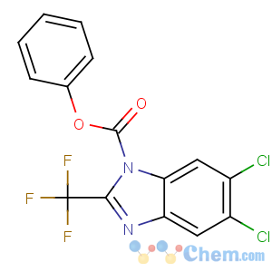 CAS No:14255-88-0 phenyl 5,6-dichloro-2-(trifluoromethyl)benzimidazole-1-carboxylate