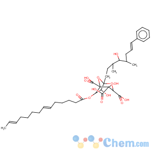 CAS No:142561-96-4 L-erythro-L-glycero-D-altro-7-Trideculo-7,4-furanosonicacid,2,7-anhydro-3,4-di-C-carboxy-8,9,10,12,13-pentadeoxy-10-methylene-12-(phenylmethyl)-,11-acetate 5-[(2E,4S,6S)-4,6-dimethyl-2-octenoate], (7S)-