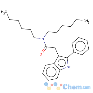 CAS No:142720-26-1 1H-Indole-3-acetamide,N,N-dihexyl-2-phenyl-