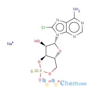 CAS No:142754-27-6 Adenosine, 8-chloro-,cyclic 3',5'-[hydrogen (R)-phosphorothioate]