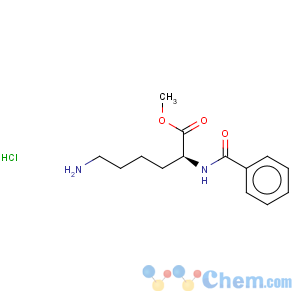 CAS No:14280-01-4 L-Lysine, N2-benzoyl-,methyl ester, monohydrochloride (9CI)