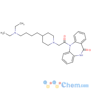 CAS No:142860-99-9 11H-Dibenzo[b,e][1,4]diazepin-11-one,5-[2-[4-[4-(diethylamino)butyl]-1-piperidinyl]acetyl]-5,10-dihydro-