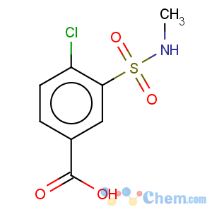 CAS No:1429-44-3 Benzoic acid,4-chloro-3-[(methylamino)sulfonyl]-