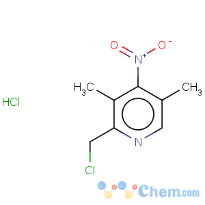 CAS No:143016-67-5 Pyridine,2-(chloromethyl)-3,5-dimethyl-4-nitro-, hydrochloride (1:1)