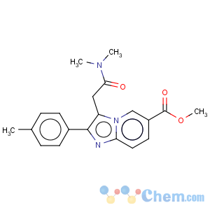 CAS No:143086-29-7 methyl 3-[2-(dimethylamino)-2-oxoethyl]-2-(4-methylphenyl)imidazo[1,2-a]pyridine-6-carboxylate