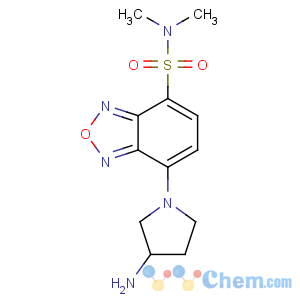 CAS No:143112-49-6 7-[(3R)-3-aminopyrrolidin-1-yl]-N,N-dimethyl-2,1,<br />3-benzoxadiazole-4-sulfonamide