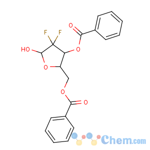 CAS No:143157-22-6 [(2R,3R)-3-benzoyloxy-4,4-difluoro-5-hydroxyoxolan-2-yl]methyl benzoate