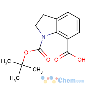 CAS No:143262-20-8 1-[(2-methylpropan-2-yl)oxycarbonyl]-2,3-dihydroindole-7-carboxylic acid