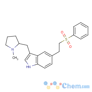 CAS No:143322-58-1 5-[2-(benzenesulfonyl)ethyl]-3-[[(2R)-1-methylpyrrolidin-2-yl]methyl]-<br />1H-indole