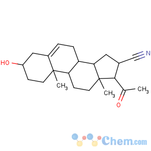 CAS No:1434-54-4 (3S,8S,9S,10R,13S,14S,16R,17S)-17-acetyl-3-hydroxy-10,13-dimethyl-2,3,4,<br />7,8,9,11,12,14,15,16,<br />17-dodecahydro-1H-cyclopenta[a]phenanthrene-16-carbonitrile