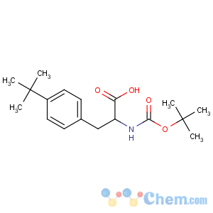 CAS No:143415-62-7 (2S)-3-(4-tert-butylphenyl)-2-[(2-methylpropan-2-yl)oxycarbonylamino]<br />propanoic acid