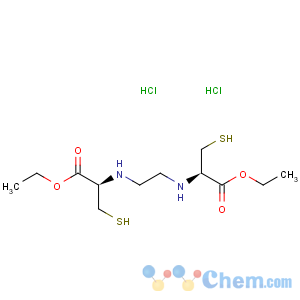 CAS No:14344-58-2 L-Cysteine,N,N'-1,2-ethanediylbis-, 1,1'-diethyl ester, hydrochloride (1:2)