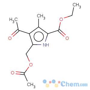 CAS No:143583-56-6 1H-Pyrrole-2-carboxylicacid, 4-acetyl-5-[(acetyloxy)methyl]-3-methyl-, ethyl ester