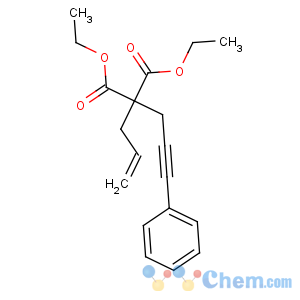 CAS No:143633-91-4 diethyl 2-(3-phenylprop-2-ynyl)-2-prop-2-enylpropanedioate