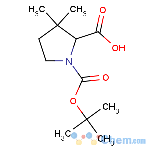 CAS No:143979-40-2 1,2-Pyrrolidinedicarboxylicacid, 3,3-dimethyl-, 1-(1,1-dimethylethyl) ester