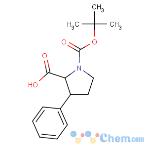 CAS No:143979-44-6 1-[(2-methylpropan-2-yl)oxycarbonyl]-3-phenylpyrrolidine-2-carboxylic<br />acid