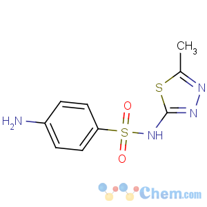 CAS No:144-82-1 4-amino-N-(5-methyl-1,3,4-thiadiazol-2-yl)benzenesulfonamide
