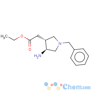 CAS No:144017-84-5 3-Pyrrolidineaceticacid, 4-amino-1-(phenylmethyl)-, ethyl ester, (3R,4S)-rel-