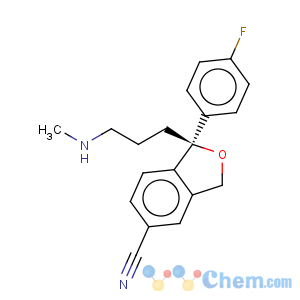 CAS No:144025-14-9 5-Isobenzofurancarbonitrile,1-(4-fluorophenyl)-1,3-dihydro-1-[3-(methylamino)propyl]-, (1S)-