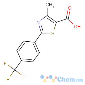 CAS No:144059-86-9 4-methyl-2-[4-(trifluoromethyl)phenyl]-1,3-thiazole-5-carboxylic acid