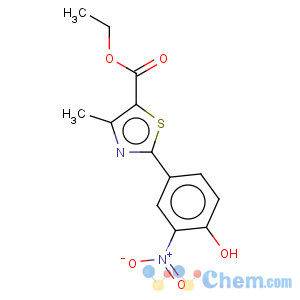 CAS No:144060-67-3 Ethyl 2-(4-hydroxy-3-nitrophenyl)-4-methyl-5-thiazolecarbonate