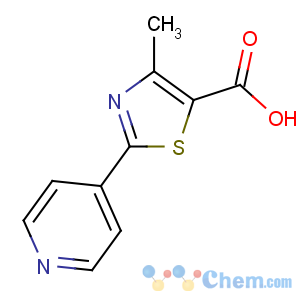CAS No:144060-98-0 4-methyl-2-pyridin-4-yl-1,3-thiazole-5-carboxylic acid