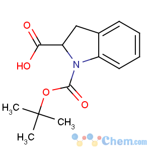CAS No:144069-67-0 (2S)-1-[(2-methylpropan-2-yl)oxycarbonyl]-2,3-dihydroindole-2-carboxylic<br />acid